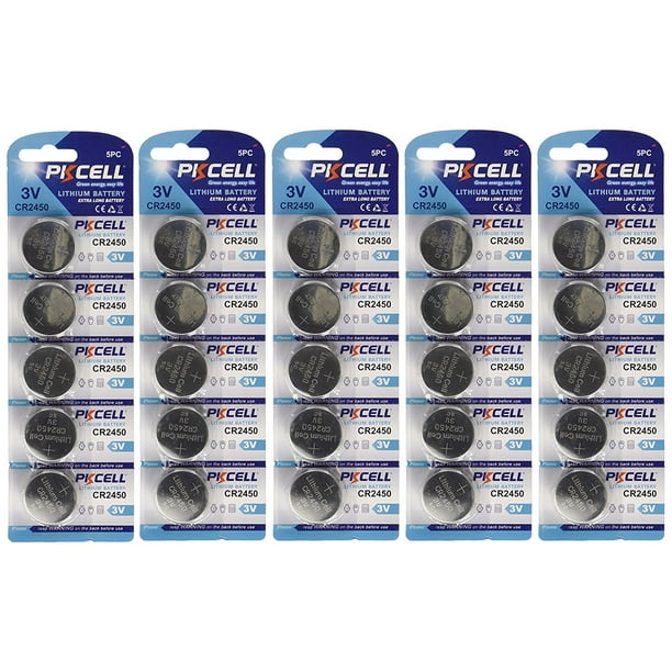 Pack of 5 PKCell CR2354 Lithium 3V Batteries